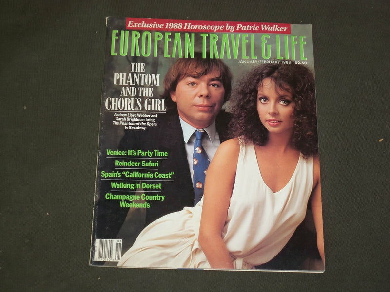1988 JAN/FEB EUROPEAN TRAVEL & LIFE MAGAZINE - LLOYD WEBBER & BRIGHTMAN - B 5084