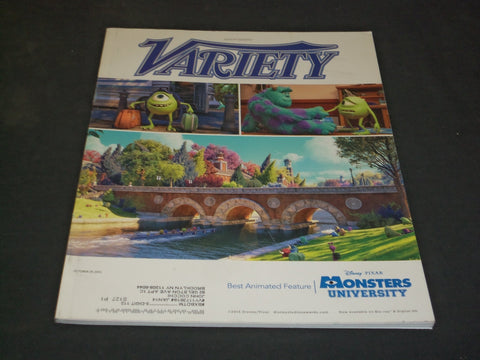 2013 OCTOBER 29 VARIETY MAGAZINE - MONSTERS UNIVERSITY - SP 3356