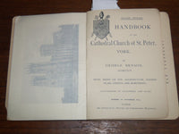 1895 THE NEW HANDBOOK TO YORK MINSTER BY GEO. BENSON - 12 COLLOTYPES - K 1228