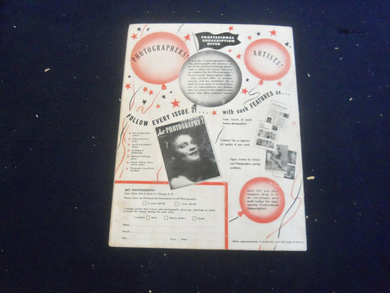 1950 JANUARY ART PHOTOGRAPHY MAGAZINE - NICE PHOTOGRAPHS & STORIES - SP 7491A