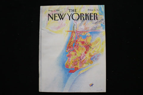 1987 AUGUST 3 NEW YORKER MAGAZINE - GREAT ILLUSTRATED COVER - NY 3288