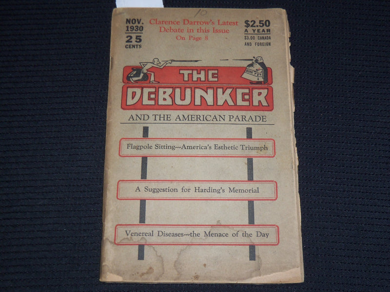 1930 NOVEMBER THE DEBUNKER AND THE AMERICAN PARADE MAGAZINE - K 597