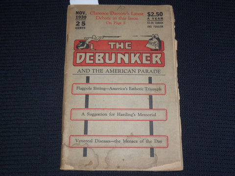 1930 NOVEMBER THE DEBUNKER AND THE AMERICAN PARADE MAGAZINE - K 597