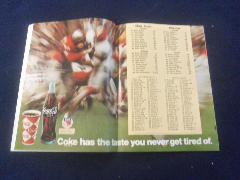 1967 SEPTEMBER 30 FOOTBALL PROGRAM -OHIO STATE UNIV VS UNIV OF ARIZONA- SP 9337A