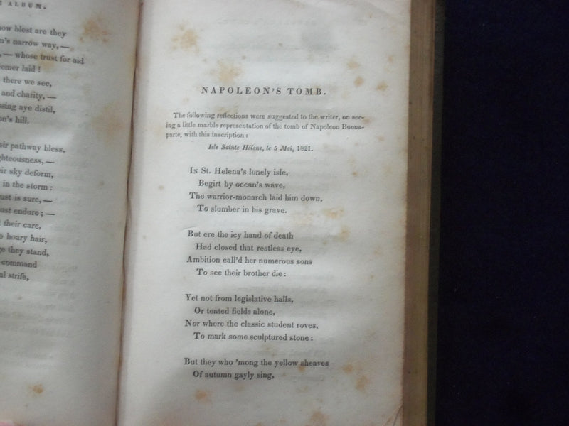 1839 WALES AND OTHER POEMS HARDCOVER BOOK BY MARIA JAMES - KD 8750