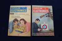 1957-1958 POPULAR ELECTRONICS MAGAZINES - LOT OF 6 - O 3387