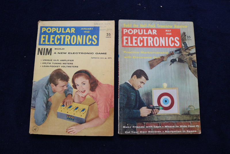 1957-1958 POPULAR ELECTRONICS MAGAZINES - LOT OF 6 - O 3387