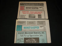 1991-1999 ROCKET COURIER - SHOPPER NEWSPAPERS LOT OF 18 - WYALUSING PA -NP 4250D