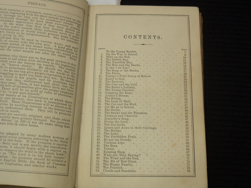 1870 BUTLER'S SECOND SCHOOL READER BOOK BY NOBLE BUTLER - K 2182