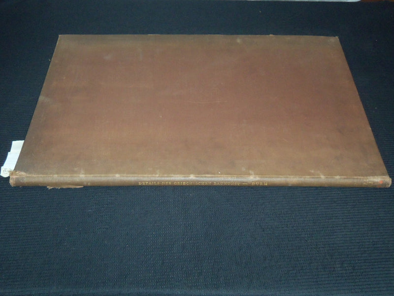 1880 CONSTRUCTURE UND POLYCHROME DETAILS DER GRIECHISCHEN BAUKUNST - Z 260