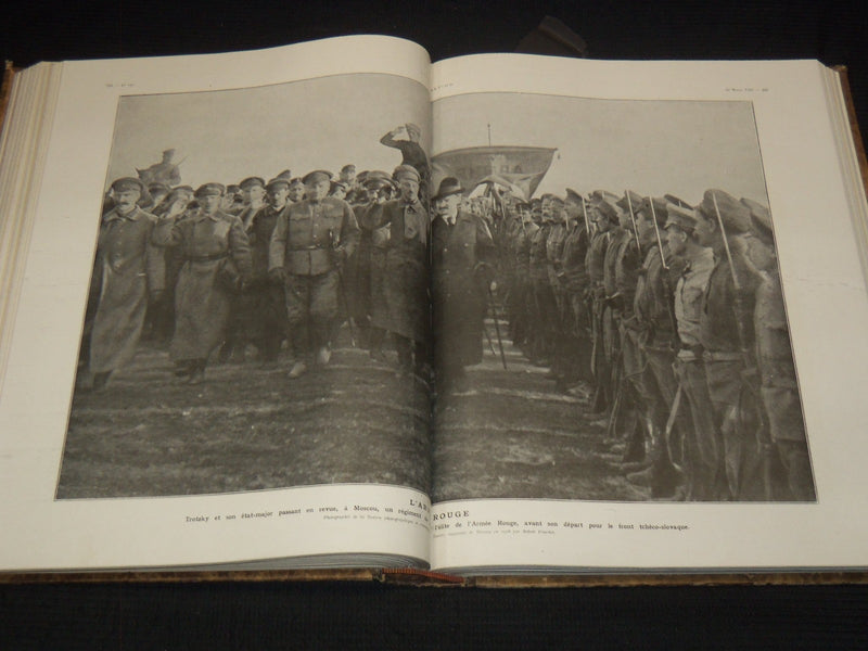 1919 L'ILLUSTRATION FRENCH MAGAZINE BOUND VOLUME SET OF 2 - LA GUERRE