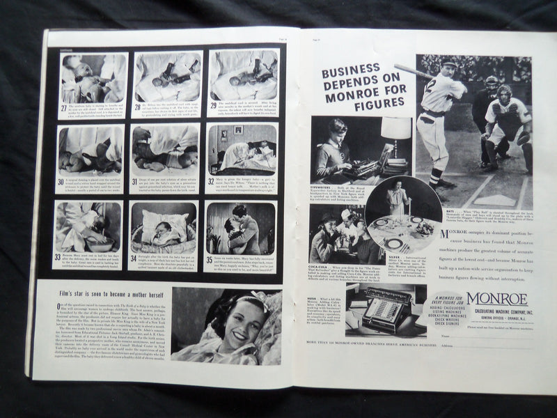 1938 APRIL 11 LIFE MAGAZINE - FASHION NOTE - L 73
