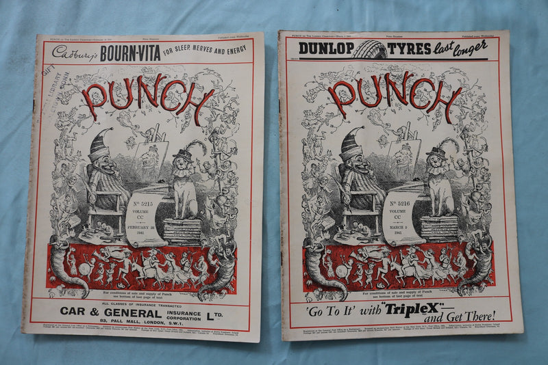 1941 PUNCH MAGAZINE - LOT OF 25 - O 3972