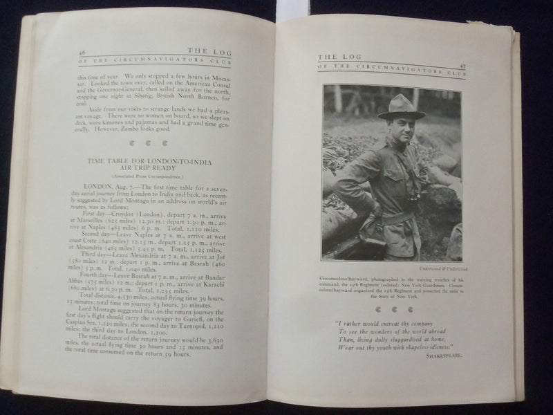 1917 SEP-OCT THE LOG OF THE CIRCUMNAVIGATORS CLUB SOFTCOVER BOOK - K 181