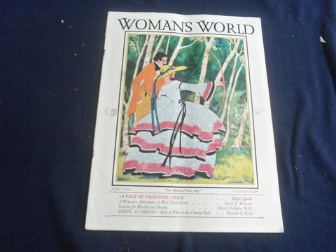1929 JULY WOMAN'S WORLD MAGAZINE - ILLUSTRATED NEEDLEWORK IN COLOR - SP 6749K