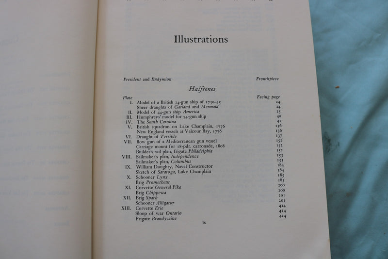 1949 THE HISTORY OF THE AMERICAN SAILING NAVY BY HOWARD CHAPELLE - KD 9657