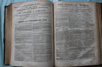 1852 JULY-DECEMBER THE LITERARY WORLD BOUND VOLUME - HAWTHORNE-WEBSTER - KD 9719
