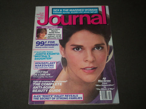 1983 FEBRUARY LADIES' HOME JOURNAL MAGAZINE - ALI MACGRAW COVER - B 3121