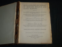 1907 AN ILLUSTRATED DICTIONARY OF MEDICINE BIOLOGY BOOK BY GEORGE GOULD- KD 1421