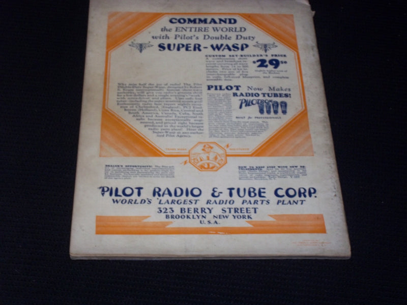 1929 SEPTEMBER RADIO MAGAZINE - CUNNINGHAM RADIO TUBES FRONT COVER - E 6290