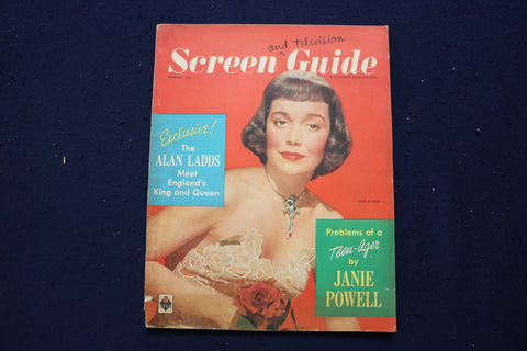 1949 MARCH SCREEN AND TELEVISION GUIDE MAGAZINE - JANE WYMAN COVER - E 12929