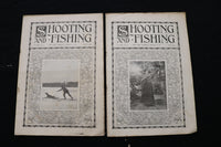 1901 SHOOTING AND FISHING MAGAZINE - LOT OF 19 - O 3696