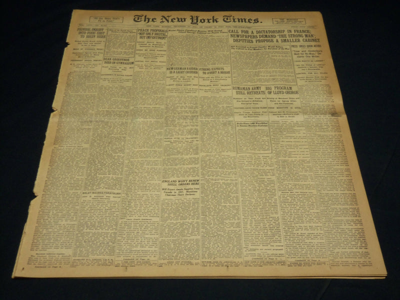 1916 DECEMBER 10 NEW YORK TIMES - DEAN GROSVENOR DIED IN GYMNASIUM - NT 8632