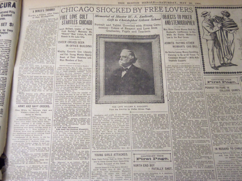 1904 MAY 28 THE BOSTON HERALD - JAPS LOSE 12,000 MEN AT KINCHOW - BH 56