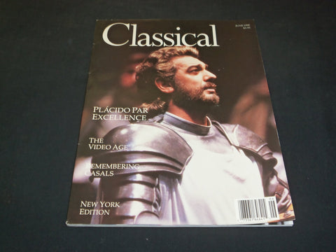 1990 JUNE CLASSICAL MAGAZINE - PLACIDO DOMINGO - SP 7289