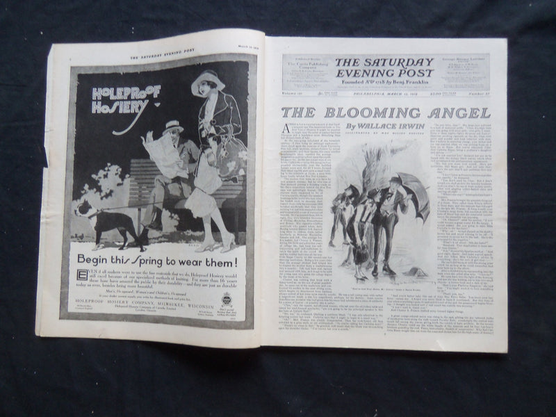 1919 MARCH 15 THE SATURDAY EVENING POST MAGAZINE - NEYSA MCMEIN COVER - SP 922