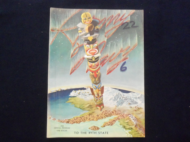 1958 NOVEMBER 29 ARMY-NAVY FOOTBALL PROGRAM-MUNICIPAL STADIUM PHILADELPHIA-K 128