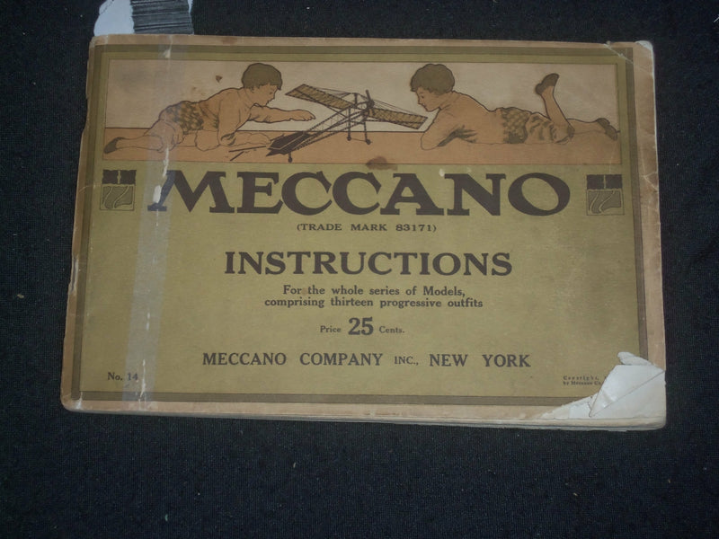 1914 MECCANO MODELS INSTRUCTIONS CATALOG - J 6389