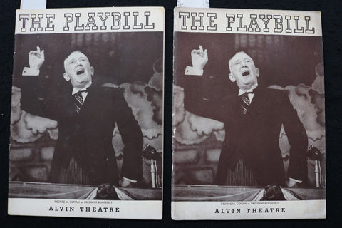 1938 I'D RATHER BE RIGHT PROGRAM- THE PLAYBILL-GEORGE M. COHAN -LOT OF 2- K 3049