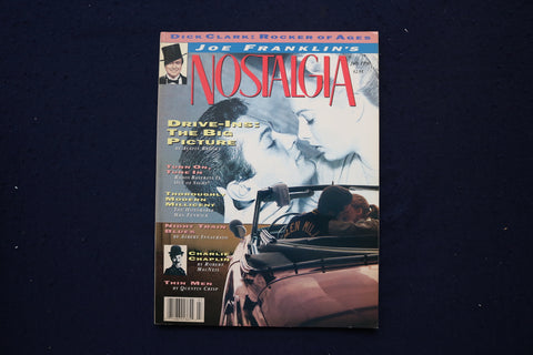 1990 JULY JOE FRANKLIN'S NOSTALGIA MAGAZINE - DRIVE IN PICTURES COVER - E 18857
