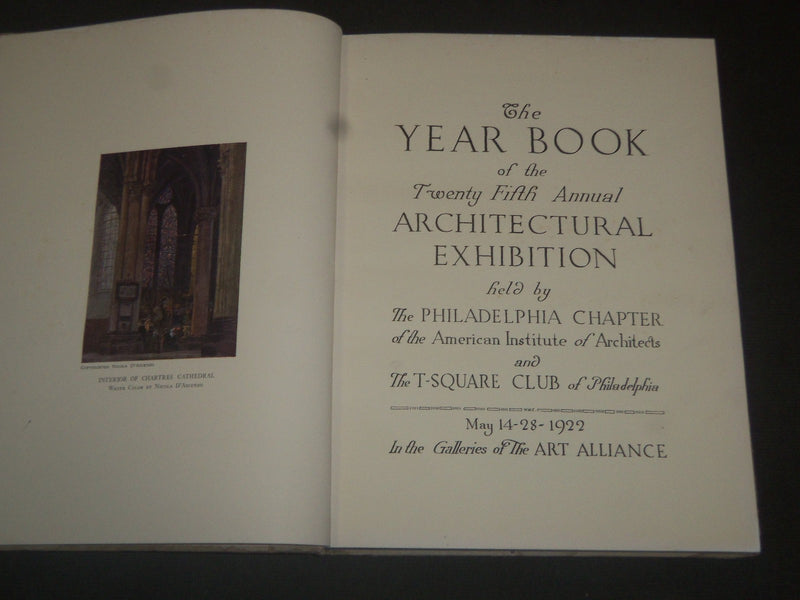 1922 THE PHILADELPHIA ARCHITECTURAL EXHIBITION VOLUME - NICE PHOTOS - KD 3681