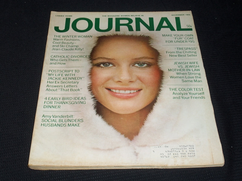 1969 NOVEMBER LADIES' HOME JOURNAL MAGAZINE - VERY NICE FRONT COVER - E 4450