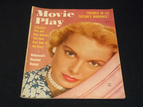 1954 SEPTEMBER MOVIE PLAY MAGAZINE - JANET LEIGH FRONT COVER - E 15158