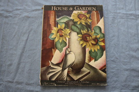 1929 APRIL HOUSE & GARDEN MAGAZINE - INTERIOR DECORATIONS NUMBER - E 9338
