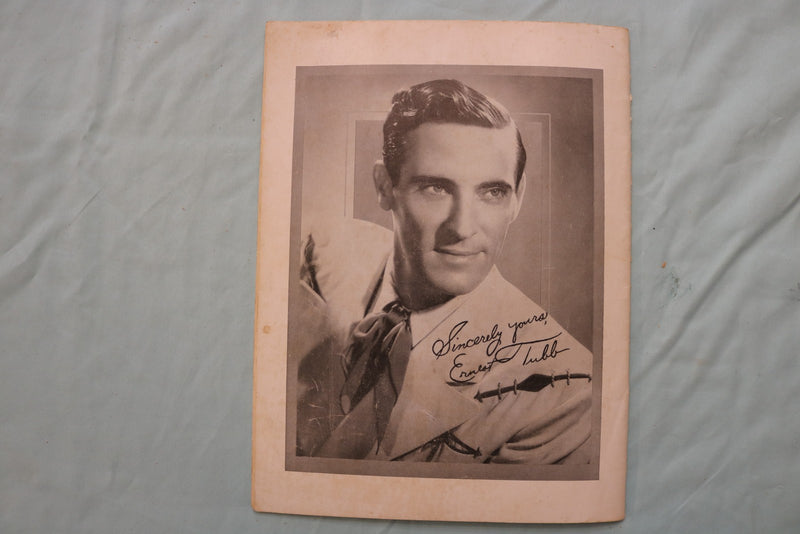 1950 ERNEST TUBB FOLIO OF RECORDED HITS NO. 2 SOFTCOVER BOOK - K 3380