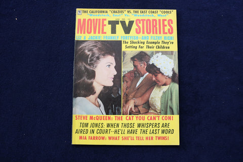1970 JUNE MOVIE TV STORIES MAGAZINE - JACKIE ONASSIS-LIZ TAYLOR COVER - E 12908