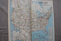 1964 HAMMOND ROAD ATLAS OF THE UNITED STATES - WORLD'S FAIR EDITION - K 3458