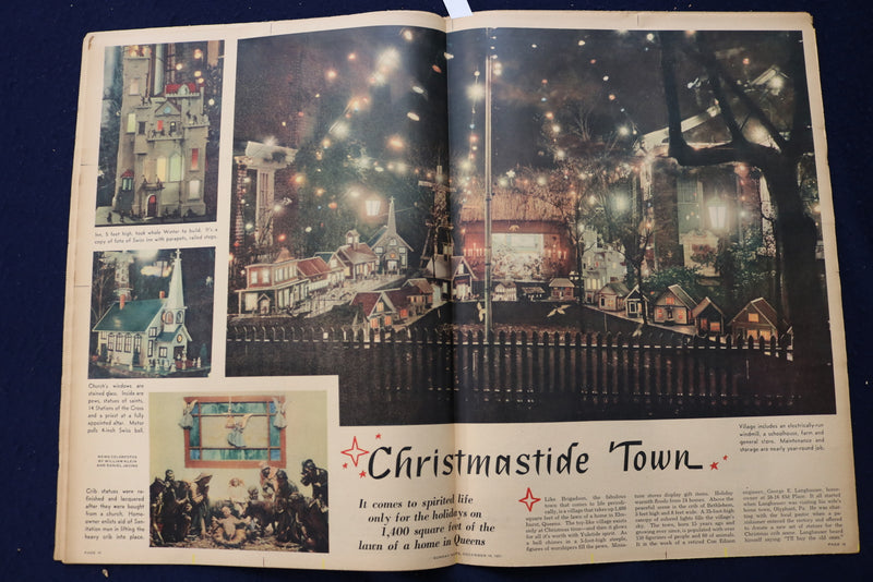 1951 DEC 16 SUNDAY NEWS PICTURE NEWSPAPER - CHRISTMAS IN NEW YORK CITY - E 22767