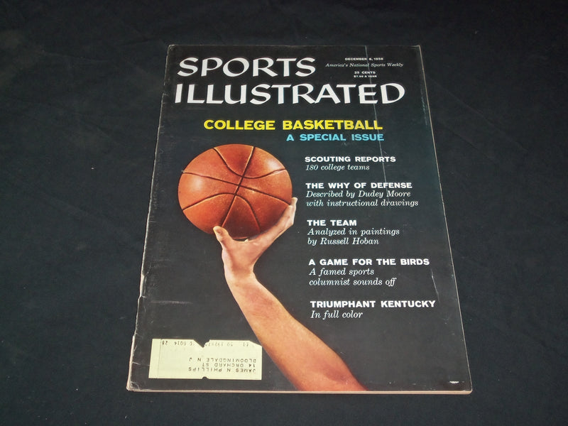 1958 DECEMBER 8 SPORTS ILLUSTRATED MAGAZINE - COLLEGE BASKETBALL - SP 8908