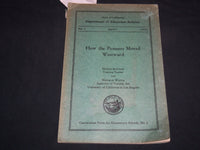 1938 APRIL 1 DEPT. EDUCATION BULLETIN HOW THE PIONEERS MOVED WESTWARD - J 8198