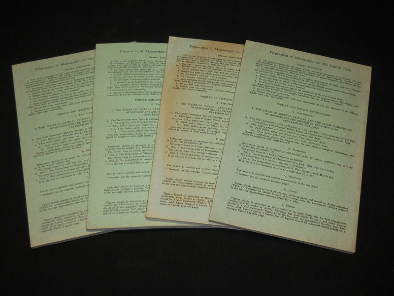 1970-1974 THE JOURNAL OF GENETIC PSYCHOLOGY MAGAZINE LOT OF 4 - WR 572A