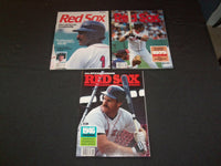 1980-1989 BOSTON RED SOX YEARBOOKS - LOT OF 10 - O 1700B