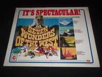1973 SEVEN WONDERS OF THE WEST 1/2 SHEET MOVIE POSTER - JACK SMITH - P 346
