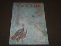 1961 NOVEMBER 25 NEW YORKER MAGAZINE FRONT COVER ONLY - GREAT ART FOR FRAMING