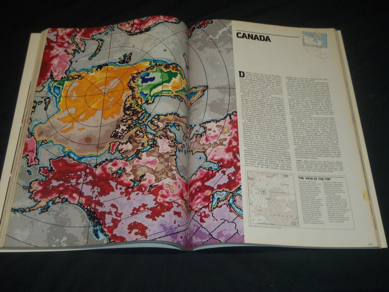 1985-1988 NATIONAL GEOGRAPHIC SOCEITY ATLAS LOT OF 4 GREAT COLOR MAPS - KD 664A