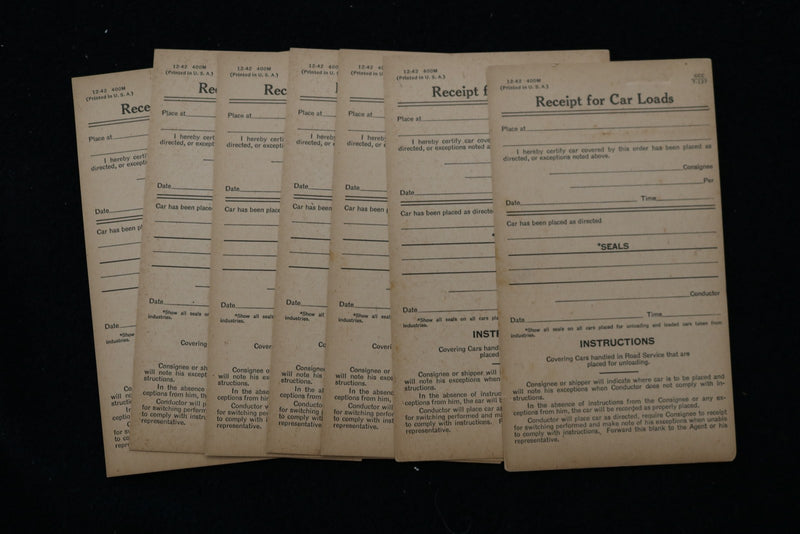 1950'S NEW YORK CENTRAL SYSTEM EPHEMERA LOT - CONDUCTOR - TRACK CAR - K 3085